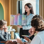 Infographie des 7 piliers du bien-être au travail : santé physique, santé mentale, reconnaissance, relations sociales, environnement, équilibre vie pro/perso, développement
